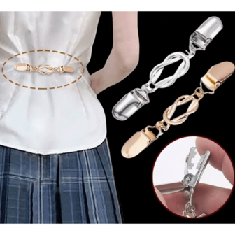 1件装束腰带和衬衫夹，复古连衣裙束腰夹，适用于披肩、开衫、毛衣、衣服和裤子束紧夹