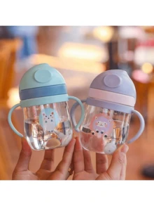 MAMIJOY 250ml Baby Drink Bottle/Children's Drink Bottle/Baby Bottle Cartoon Character Interesting Water Cup/Baby Water Bottle Children's Straw Water Bottle - Multicolor - View 8