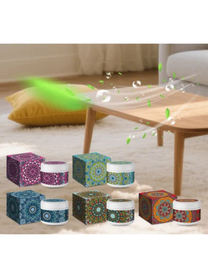 大豆蜡香氛蜡烛，添加干花和植物精油，多用途香氛，生日礼物