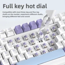 AJAZZ AK820 Keyboard Mouse Combo - Wired Keyboard Mouse Set With RGB Lighting, E-Sports Gaming Keyboard Mouse Set, Office Keyboard Mouse Set. Mechanical Keyboard/Gaming Mouse/Gaming Mouse Pad Set, Wired 3-In-1 Gaming Office Gift, Christmas Gift, RGB Lighting Effect, Volume Knob AJ52/AK820 - AJAZZ Official Authentic Products - View 5