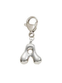 Bubble Silvery Letters Cute Necklace Pendant Bag Pendant-Lucky Crystal Pendant, Alphabet Letters A-Z, The Best Item For Spring And Summer Pairing,Shiny Alloy Bag And Backpack Pendant-Perfect Gift - Multicolor - View 14