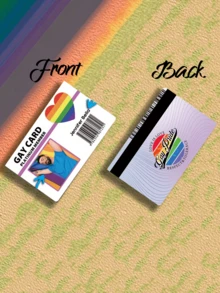 1pc Custom Photo And Name NFC Card Custom Picture&Music Membership Card - Gay Pride Card Custom Membership Cards - Add You Own Photo - Personalized Gay Name Card For Men Money Wallet Mini Wallet Purse Wallet Small Wallet - Multicolor - View 5