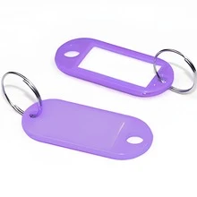 Pack de 5 Llaveros de Colores en Rosa, Azul o Morado – Diseño Resistente, Ligero y Moderno para Mantener tus Llaves, Mochilas o Accesorios Perfectamente Organizados con un Toque Vibrante y Lleno de Estilo - Lila Púrpura - Ver 3