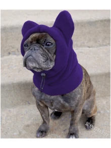 Cute Dog's Fleece Bat Warm And Windproof Hat Soft Warm Adjustable French Bulldogs Winter Hats Knitted Pet Supplies Dog Clothing Accessories Full Coverage Pet Hat - Multicolor - View 8