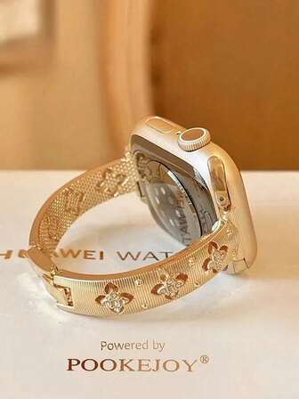 Premium Fashion Bracelet Strap For Smart Watch Series 8/9/7/6/5/4/3/2/1 & Ultra - 38/40/41/42/44/45/49mm, Breathable Comfort Fit Wristband Accessory For Women