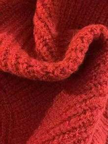 1pc Women Casual Solid Color Knitted Hooded Scarf Neck Warmer, Suitable For Autumn/Winter Everyday Outings And Travel For Dress - Multicolor - View 5