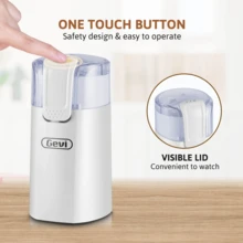 Gevi 12-Cup Electric Coffee Grinder With Stainless Steel Blades, Black - White - View 7