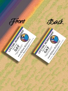 1pc Custom Photo And Name NFC Card Custom Picture&Music Membership Card - Gay Pride Card Custom Membership Cards - Add You Own Photo - Personalized Gay Name Card For Men Money Wallet Mini Wallet Purse Wallet Small Wallet - Multicolor - View 8
