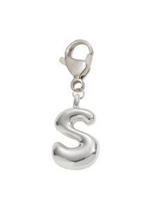 Bubble Silvery Letters Cute Necklace Pendant Bag Pendant-Lucky Crystal Pendant, Alphabet Letters A-Z, The Best Item For Spring And Summer Pairing,Shiny Alloy Bag And Backpack Pendant-Perfect Gift - Multicolor - View 15