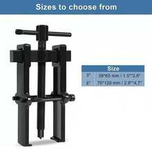 Descargador de engranajes con doble abrazadera, descargador de tracción con doble abrazadera, descargador multifuncional, descargador de tracción, rodamientos de rodillos, 3 pulgadas / 8 pulgadas. - 3 pulgadas - Ver 5