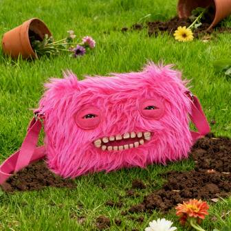 Axelremsväska, Rolig monsterväska med en axelrem, Söt tecknad bärbar ryggsäck, Plyschväska, Kawaii modemyntväska, Födelsedagspresent, Present till en vän