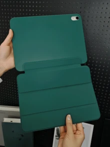 Tablet Protective Case Compatible With Samsung Galaxy Tablets/IPad/Redmi Pad SE/ Pad, Anti-Drop, Ultra-Thin, Smart Stand, Auto Wake/Sleep - Deep Green, Compatible With Apple IPad Mini 4/5/6 (9.7/10.2/10.5 Inch), Air 4/5/6 (10th Gen, 10.9 Inch), Pro 11 Inch, Air 11 (M2), Air 13 And Pro 11 (M4) - Dark Green - View 4