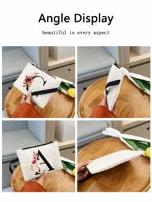 حقيبة قماشية مطبوعة بطبعة زهرية مع محفظة، حقيبة مستحضرات تجميل، هدية تقدير للمعلمات في عيد ميلاد النساء، حقيبة تخزين للسفر: الخيار المثالي للجمال في الهواء الطلق! إنها هدية للنساء والأمهات والمعلمات والأصدقاء والخادمات وحقيبة مستحضرات التجميل، هدايا للنساء، هدايا العطلات، هدايا عيد الحب، للطلاب، العودة إلى المدرسة، للمعلمات، مناسبة للنساء، الاستخدام اليومي، الأعياد والمناسبات - متعدد الألوان - مشاهدة 7