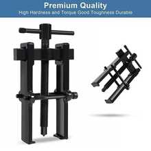 Descargador de engranajes con doble abrazadera, descargador de tracción con doble abrazadera, descargador multifuncional, descargador de tracción, rodamientos de rodillos, 3 pulgadas / 8 pulgadas. - 3 pulgadas - Ver 6