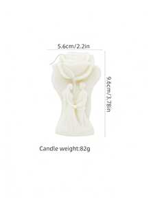 1pc Valentine's Day Rose Couple Aromatherapy Candle For Ins Creative Decoration Romantic Wedding Arrangement Holiday Gift Handmade Soy Candle - Multicolor - View 9