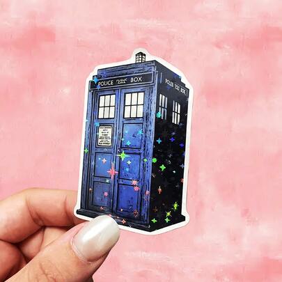 1pc/3pcs Dr Who Tardis Waterproof Vinyl Stickers, Suitable For Car Bumpers, Windows, Laptops, Trucks, Water Bottles, Books - Durable And Multipurpose