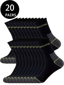 2/5/10/20 Pairs Men's Casual Sports Mid-Calf Socks, Suitable For Running, Fitness, All Seasons - Multicolor - View 44