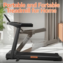 UMAY 4-In-1 Treadmill With 10% Incline, Portable Treadmills For Home With Handle, Foldable Treadmills For Home And Office, 300 Lbs Weight Capacity, Three Touch Screen - US B Type Plug(110-127V) - View 7