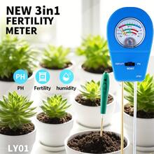 Probador de suelo 3 en 1 pH, humedad y fertilidad, sin batería necesaria, lectura instantánea, kit de prueba de suelo, herramienta de jardinería enchufable y lista para usar para invernadero, interior, exterior y plantas en maceta, ideal para jardineros principiantes