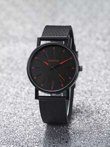 4pcs Women's Watch Fashion Leisure Sports Round Blue Needle Red Needle Quartz Watch With Pendant Necklace Bracelet Ring Set Suitable For Women's Daily Wear Perfect Gift Party Christmas Birthday Decoration Gift For Women - Multicolor - View 6