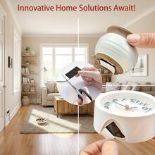 12 PCS Non-Slip Gripper Pads, Reusable Washable Anti-Slip Mat, Strong Adhesion To Prevent Sliding & Curling, For Rugs, Table Mats, Bowls & Small Objects Home Office Essentials - màu đen - Xem 3