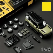 Burago 1:43 Scale Land Rover Defender Diecast Model Car, Assembled Alloy Off-Road Vehicle Toy, Gift For Boys - Multicolor - View 2