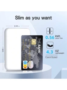 Sạc nhanh 5000mAh, phù hợp cho văn phòng, ký túc xá và nhà riêng. Bộ sạc không dây cho điện thoại, ký túc xá và nhà riêng. - trắng - Xem 3