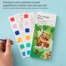 1/2pcs Kids Game Coloring Book, Interactive Treasure Hunt Coloring Book With Hidden Patterns - Memory And Color Recognition Brain Skill Training, Enhances Focus, Observation And Fine Motor Skills, Suitable For Classroom Learning, Back To School Season And Christmas/Easter Gifts (Multi-Color), Durable Travel Educational Cards For Home And School - Multicolor - View 5