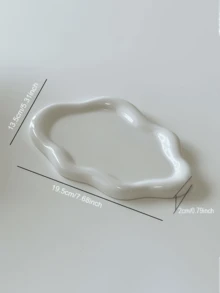 優雅雲朵造型單層托盤，奢華珠寶與香水展示架，珠寶托盤，適用於客廳、辦公室、鑰匙收納，聖誕節、感恩節禮物，時尚收納，節日禮物，慶祝活動，房間裝飾，浴室裝飾 - 彩色 - 查看 14
