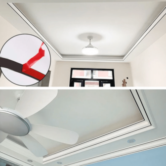 1롤 3미터/118.11인치 PVC 자체 접착 벽 트림, 벽 및 문 가장자리 밀봉 테이프, 가구 솔기 커버 스트립, 충돌 방지 접착 벽지 테두리, 사진 프레임 가장자리