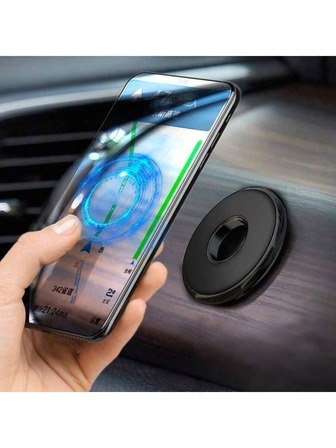 Soporte magnético universal para teléfono de coche, soporte de metal con imán fuerte para teléfono móvil, soporte para salpicadero, compatible con cualquier smartphone (negro), compatible con iPhone, teléfonos Android, regalo para cumpleaños, familia, amigos, para baño, cocina, regalos de cumpleaños, accesorios para teléfono, alta capacidad de carga