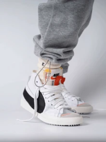 Nike Blazer Classic Retro Casual Versatile Mid-Top Skateboarding Shoes, Men DD3111-100 - White/Black/White/Sail White/White/Team Orange - View 8