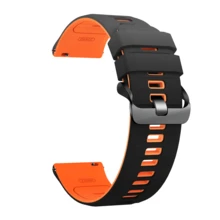 1 Dây đeo đồng hồ thông minh thể thao bằng silicon hai màu 22mm thoáng khí có thể điều chỉnh, phù hợp với GT6 GT5 GT4 46mm, COROS APEX 4 42mm/APEX 2 Pro/APEX 46mm/Pace 3, Amazfit Bip6/GTR 4 3 2 2e, Phụ kiện dây đeo đồng hồ thông minh thoáng khí thoải mái - 22mm - Xem 22