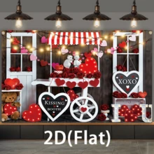 2D Flat Piece, Valentine's Day Theme Background, Background Cloth, Traditional Decoration, Festival Heritage Background, Classroom And Office Cultural Banner, Festival Decoration Photo Banner, Booth Props, No Electricity Required