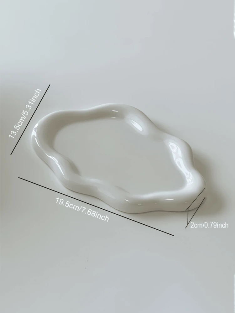 Elegant Cloud-Shaped Single-Layer Luxury Jewelry & Perfume Display Stand, Fashionable Jewelry Tray Suitable For Home, Living Room, Office Key Storage, Christmas, Thanksgiving, New Year, Valentine's Day And Other Holiday Gifts, Adding Aesthetic Atmosphere To Your Space, Ideal Choice For Valentine's Day Room Decor, Bathroom Decor, Sisters' Festival - Multicolor - View 10