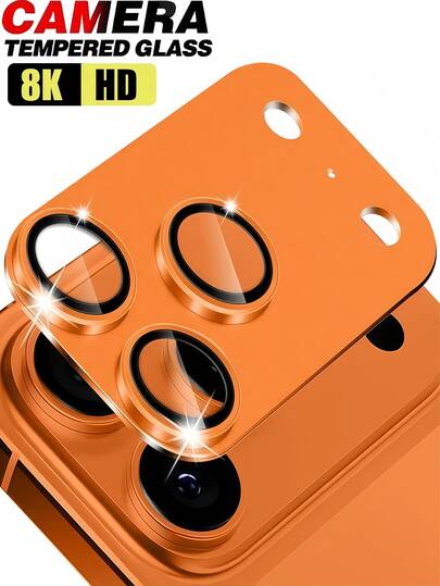 1pc Camera Lens Protector Matte Metal Aluminum Alloy Tempered Glass Cover Camera Screen Protector Accessories Compatible With Iphone 17 Promax/17pro/17/17air Easy To Stick And Scratch Resistant,Full Coverage,Protective Shell Friendly,Birthday/Easter/'s Day/Thanksgiving/Family/Friends/Suitable For Both Men And Women,No Bubbles, Scratch Resistant, High Hardness