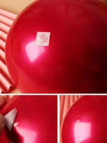 100/300/500个透明胶点/胶条，每卷100个，柔性双面胶点，直径12毫米，适用于剪贴簿、派对、婚礼、气球装饰 - 彩色 - 查看 6