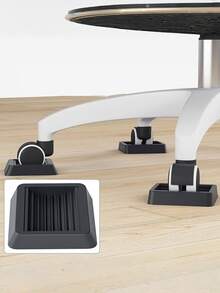 4Pcs Rotating Chair Roller Universal Wheel Fixing Pad Pulley Fixing Device Wheel Fixing Foot Pad - Multicolor - View 6