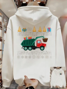 Sudadera con Capucha Nueva Primavera y Otoño Sudadera Impresa para Hombres - Blanco - Ver 1