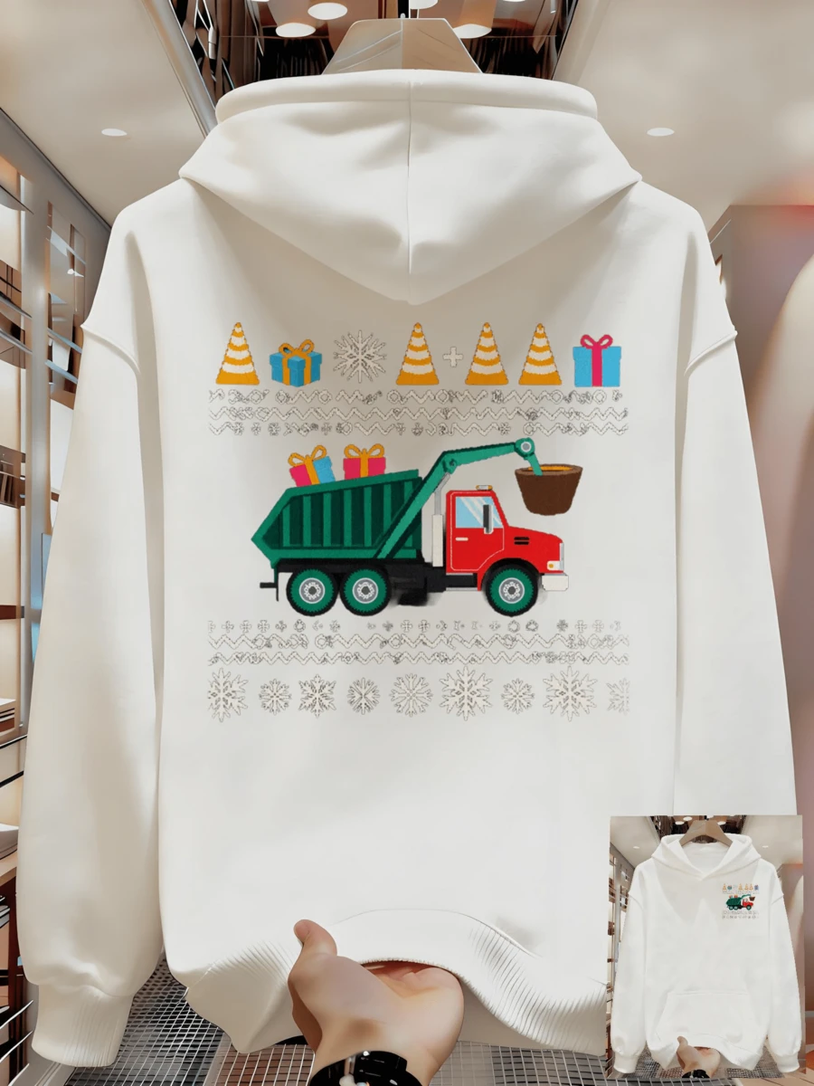 Sudadera con Capucha Nueva Primavera y Otoño Sudadera Impresa para Hombres - Blanco - Ver 1