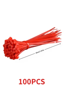 1000 piezas de bridas de cable de colores, de 4 pulgadas de largo, bridas de nailon autoblocantes ajustables y de uso múltiple. Adecuadas para la gestión de cables en el hogar, la oficina, el jardín, la granja avícola y el taller - Multicolor - Ver 14