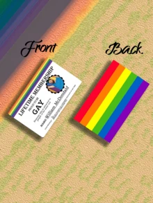 1pc Custom Photo And Name NFC Card Custom Picture&Music Membership Card - Gay Pride Card Custom Membership Cards - Add You Own Photo - Personalized Gay Name Card For Men Money Wallet Mini Wallet Purse Wallet Small Wallet - Multicolor - View 6