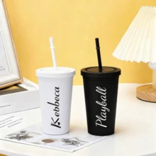 Ly nhựa acrylic 16oz in hình cá nhân kèm ống hút, ly dành cho phù dâu, quà tặng tiệc độc thân, quà cho phù dâu, ly phù dâu, ly in hình cá nhân, ly tùy chỉnh, ly, tiệc độc thân, ly in hình cá nhân, ly phù dâu, ly dành cho phù dâu trưởng, ly kết hợp chữ cái, ly tiệc bể bơi - Ly trà sữa Morandi nhiều màu - Xem 4