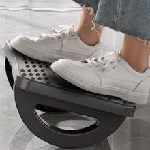 1pc 180° Rotating Ergonomic Office Desk Footrest, Durable Plastic Material With 8 Ventilation Holes, Provides Foot Support And Posture Correction Under Desk, White/Black Available, Simple Design, Sturdy Structure, Can Be Used As Desk Foot Pad Or Workstation Footstool - Multicolor - View 8