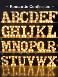 1pc LED Letter Lights Pink Lamp, Glitter Letters, Light Up Alphabet, Letters Sign, Dry Battery Powered, For Home Party Decoration Night Bar Wedding Birthday Christmas Lamp Girls Gift, Night Light For Proposals, Birthdays, And Photo Props, The Best Gift For Mother's Day And Father's Day - Multicolor - View 6