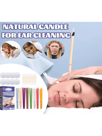 EELHOE Multifunctional Natural Ear Candle Cleaning Kit: Colored Ear Candles And Accompanying Tools Provide A One-Stop Solution For All Your Ear Cleaning And Care Needs.