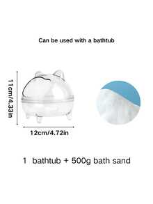 1 Bag 500g Small Pet Hamster Bath Sand, Soft & Hamster Bathing Supplies - White - View 11