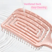 1 chiếc lược chải tóc tạo độ phồng, gỡ rối, có rãnh - Dụng cụ massage rỗng cho nữ tại nhà và salon, sử dụng được cả khi ướt và khô, tạo kiểu tóc bồng bềnh cho tóc dài xoăn, lược chải tóc màu Macaron có rãnh phía sau - sử dụng được cả khi ướt và khô, tạo kiểu tóc bồng bềnh cho tóc dài xoăn, lược massage đệm khí - dụng cụ gỡ rối, tạo độ phồng cho nữ. Đồ dùng làm đẹp khi đi du lịch, dụng cụ làm tóc, đồ dùng cho tóc, đồ dùng cần thiết khi đi du lịch, thợ cắt tóc, nhà tạo mẫu tóc, phụ kiện thợ cắt tóc, ngày lễ tình nhân, đồ dùng cho tóc, nhà tạo mẫu tóc, tiệm cắt tóc, salon, đồ dùng cần thiết khi đi nghỉ mát, sản phẩm chăm sóc tóc, tiệm cắt tóc, quà tặng Valentine, đồ dùng cần thiết khi đi du lịch cho nữ, dụng cụ tạo mẫu tóc. - ngẫu nhiên - Xem 8