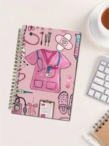 Nurse Notebook With Cute Illustrations, Thick Pages, Silent Flip, Medical Assistant Daily Planner, Nurse's Day Appreciation Gift, Medical Assistant & Nurse Spiral Notebook