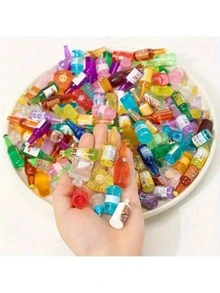 50pcs Assorted Miniature Realistic Food & Beverage Resin Pieces - Miniature Kitchen Playset For Adults (Random) - Multicolor - View 9